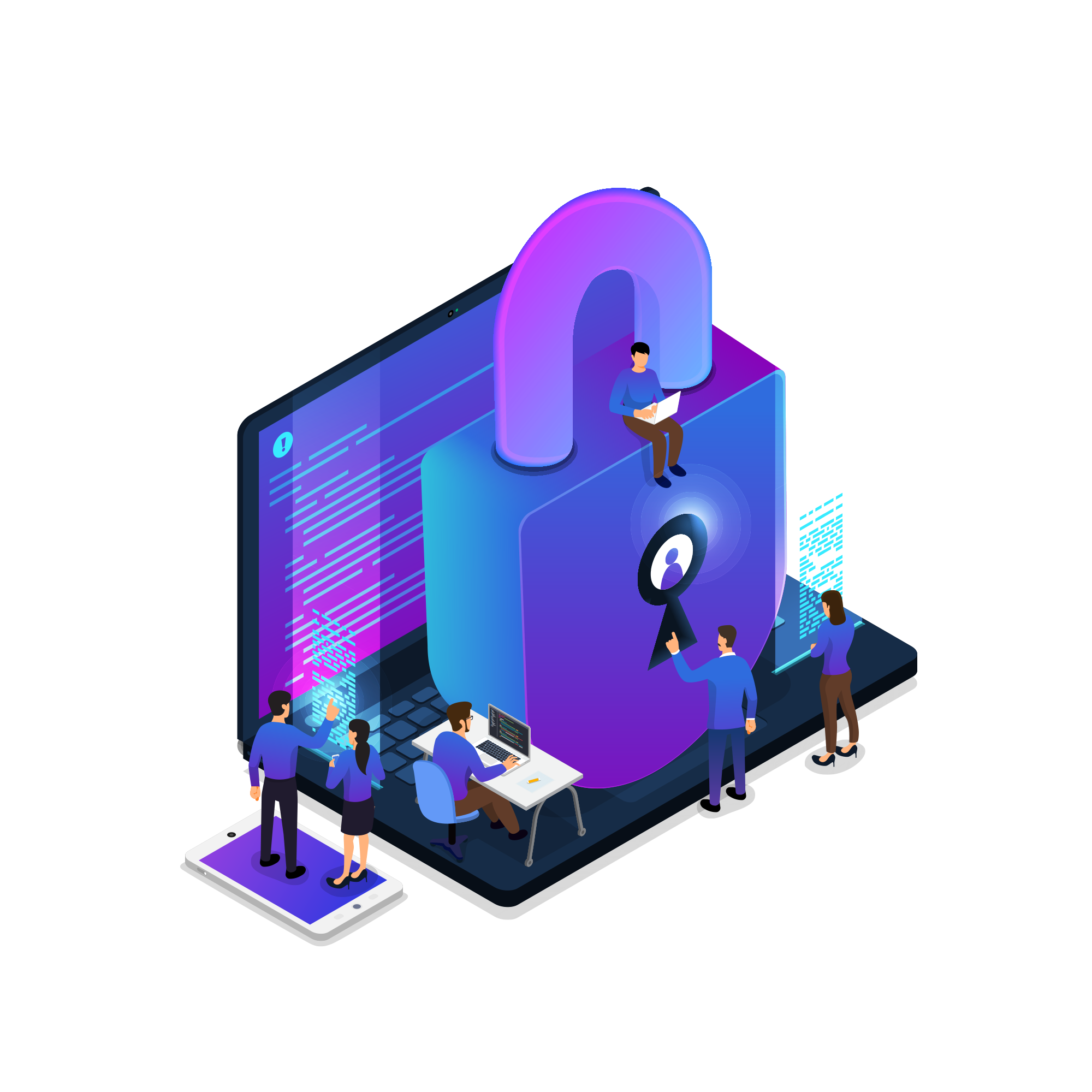 Cybersecurity Illustration